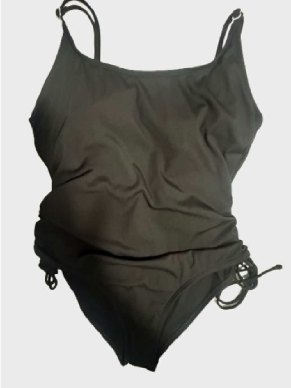 Shade & Shore Black One-Piece Swimsuit with Side Ties